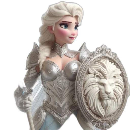 crown, face, concept art, 3d render transparent PNG cut-out