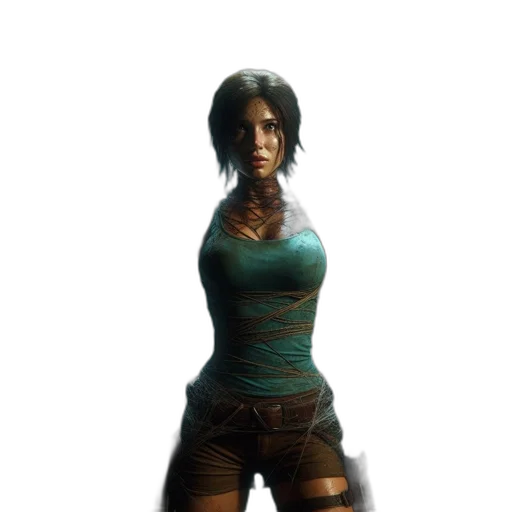 dress, weapon, face, staff transparent PNG cut-out