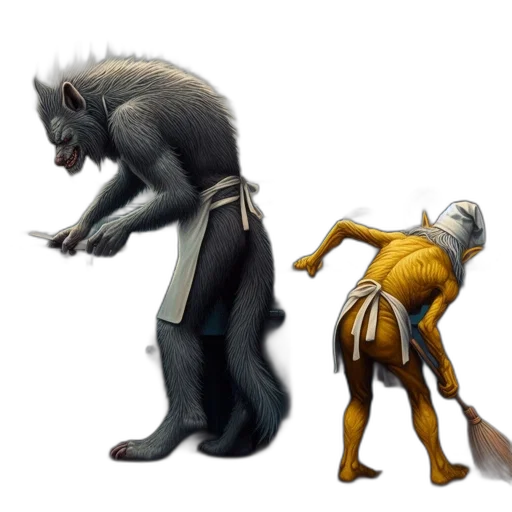 creature, animal, staff, concept art transparent PNG cut-out