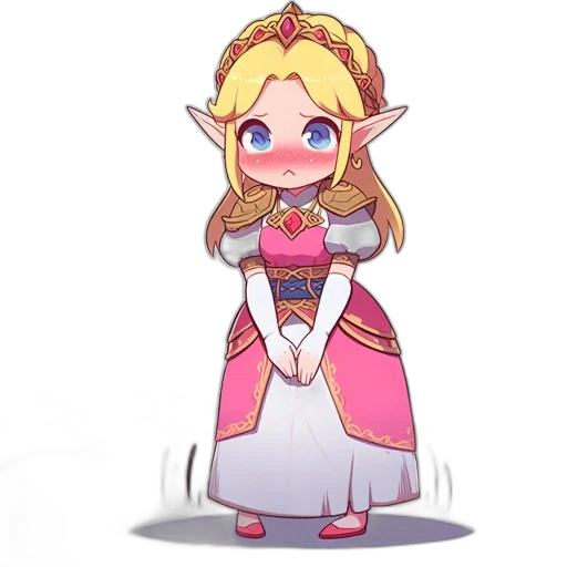dress, crown, staff, weapon transparent PNG cut-out