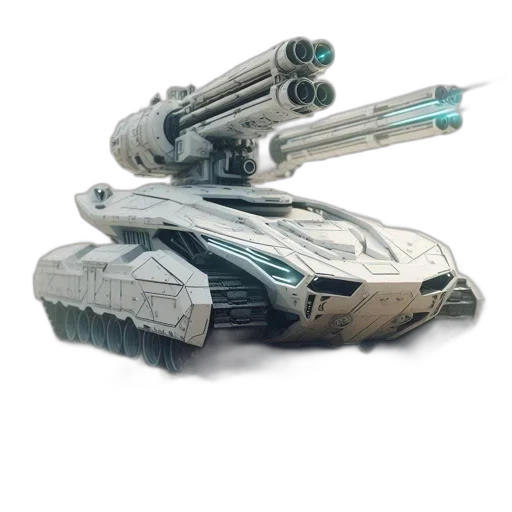 weapon, robot, concept art, 3d render transparent PNG cut-out
