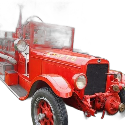 car, photorealistic, 3d render, fire transparent PNG cut-out