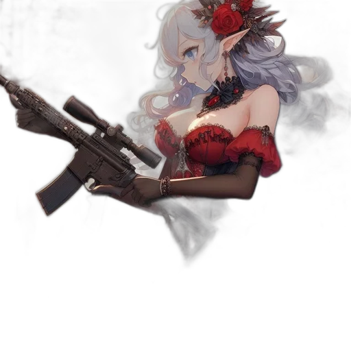 weapon, sword, staff, flower transparent PNG cut-out