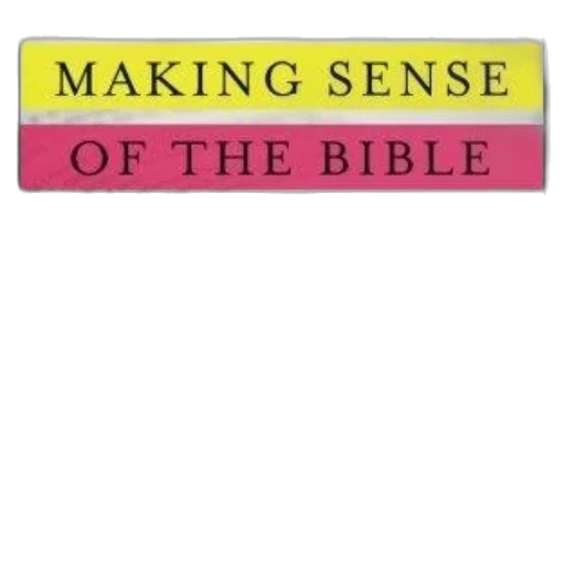 making, sense, bible, rediscovering transparent PNG cut-out