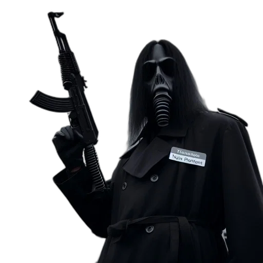 staff, mask, weapon, jacket transparent PNG cut-out