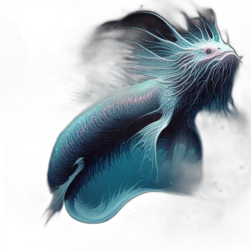 dragon, hair, creature, animal transparent PNG cut-out