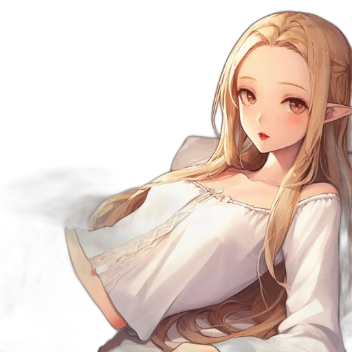 dress, dragon, staff, fantasy art transparent PNG cut-out