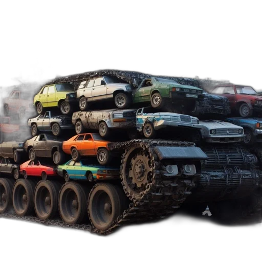 car, weapon, robot, animal transparent PNG cut-out
