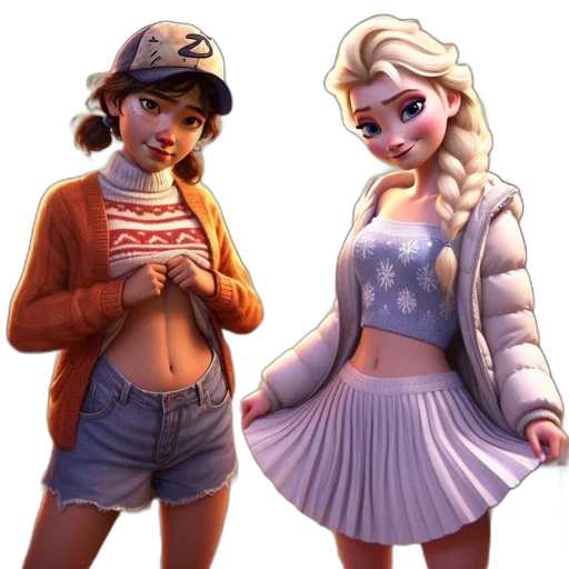 jacket, hat, concept art, 3d render transparent PNG cut-out