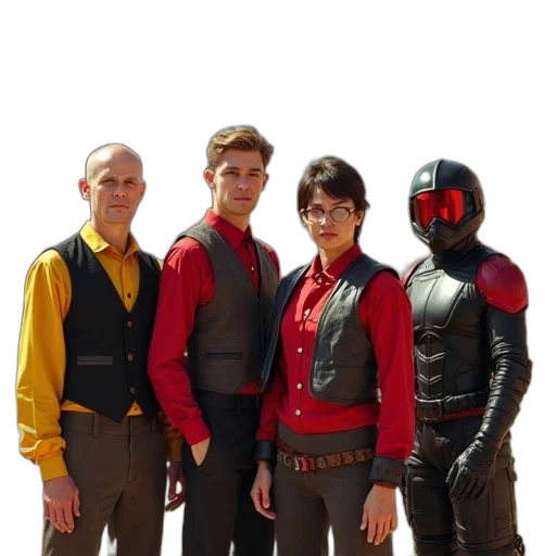 jacket, staff, concept art, outer space transparent PNG cut-out