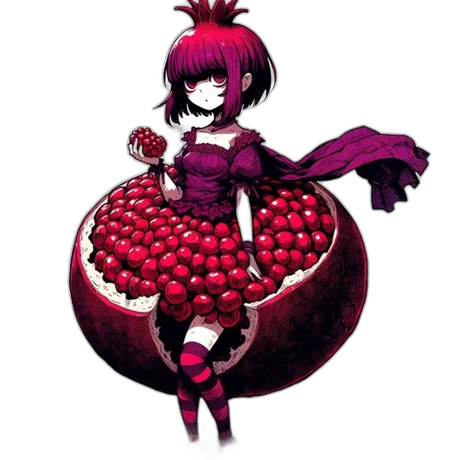 dress, food, flower, pixel art transparent PNG cut-out