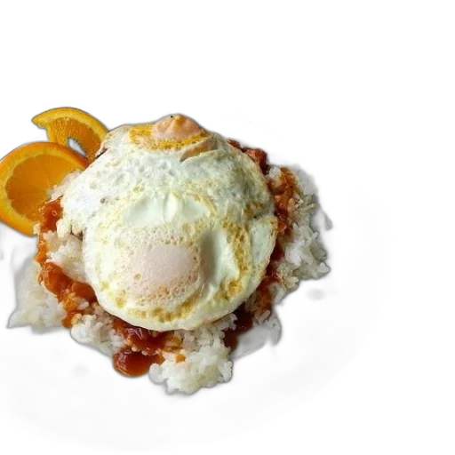 food, crown, 3d render, photorealistic transparent PNG cut-out