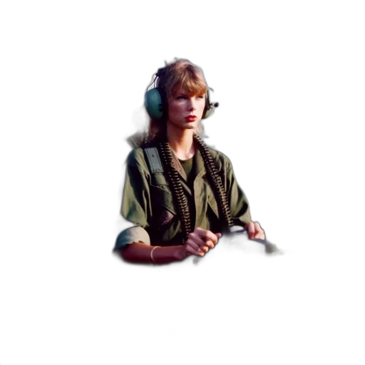 staff, jacket, face, weapon transparent PNG cut-out