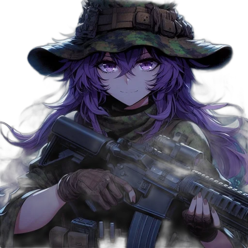 weapon, hat, animal, face transparent PNG cut-out