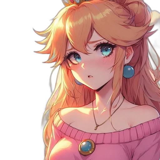 dress, crown, face, weapon transparent PNG cut-out
