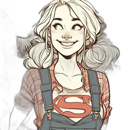 comic book art, cartoon, concept art, watercolor transparent PNG cut-out