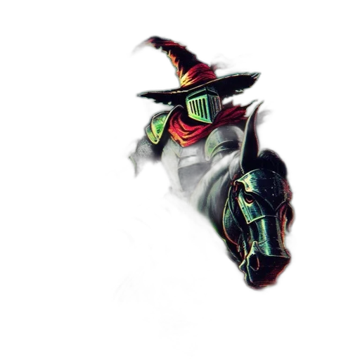 dragon, mask, hat, sword transparent PNG cut-out