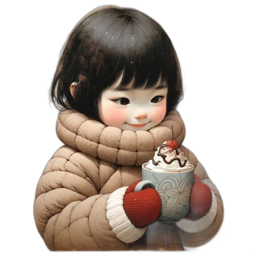 food, face, jacket, photorealistic transparent PNG cut-out