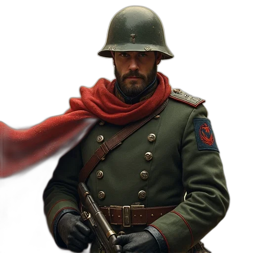 hat, staff, jacket, weapon transparent PNG cut-out