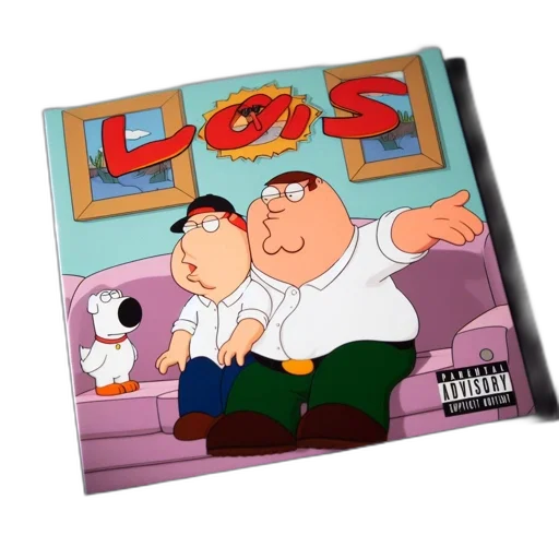cartoon, los, album, cover transparent PNG cut-out