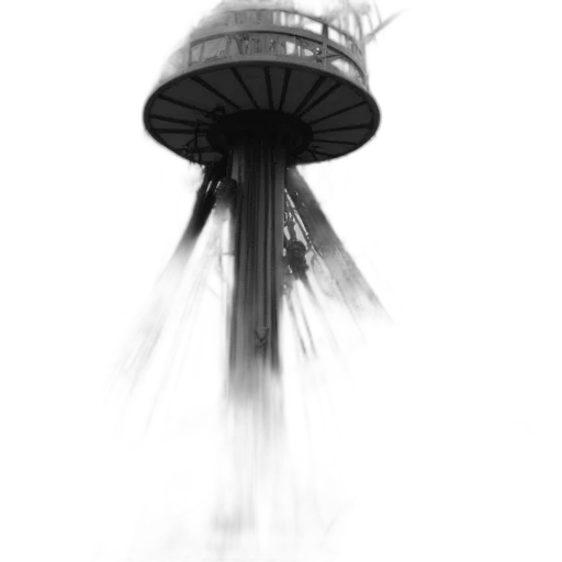 umbrella, robot, building, hat transparent PNG cut-out