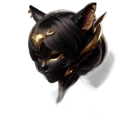 mask, crown, face, staff transparent PNG cut-out