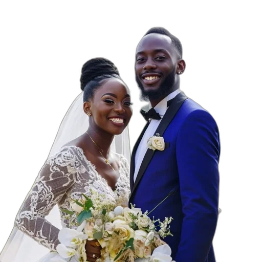 crown, dress, bride, groom transparent PNG cut-out