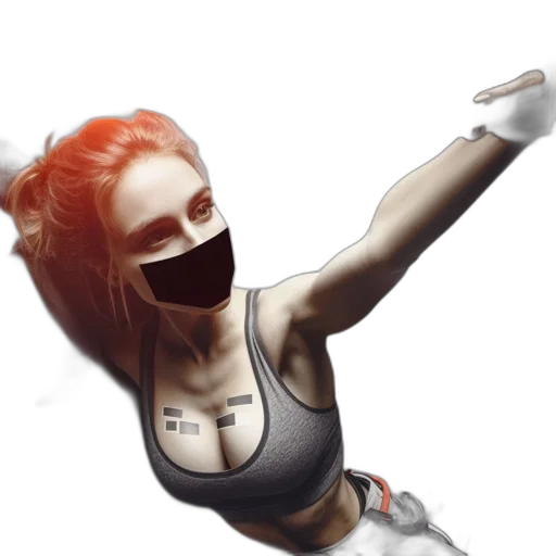 mask, face, weapon, photorealistic transparent PNG cut-out
