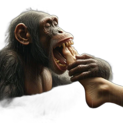 animal, creature, face, photorealistic transparent PNG cut-out