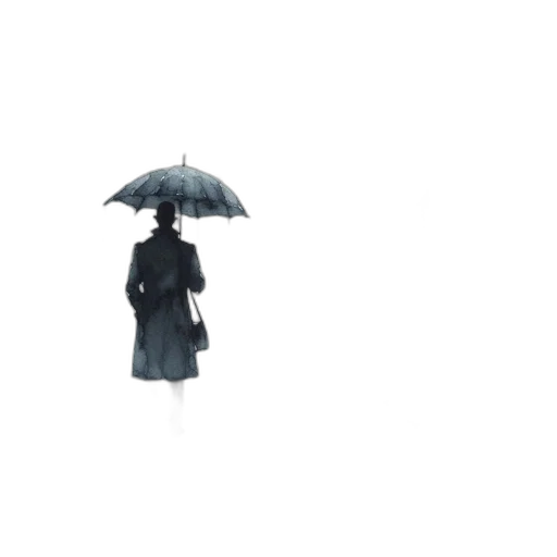 umbrella, dress, jacket, staff transparent PNG cut-out