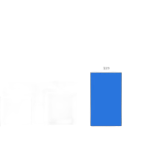 robot, pixel art, blue, monochrome transparent PNG cut-out