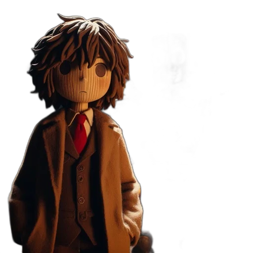 jacket, staff, creature, face transparent PNG cut-out