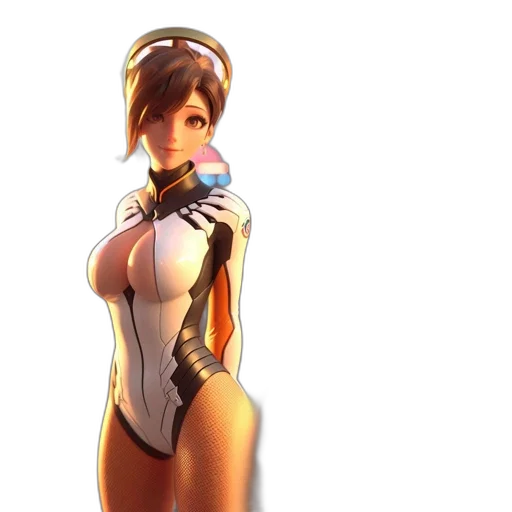 robot, dress, staff, weapon transparent PNG cut-out