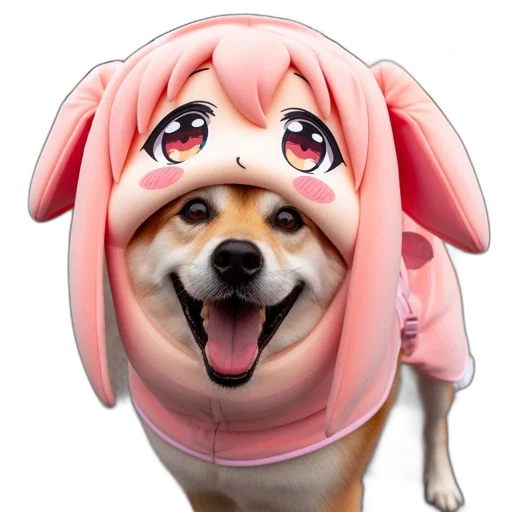 animal, creature, face, hat transparent PNG cut-out