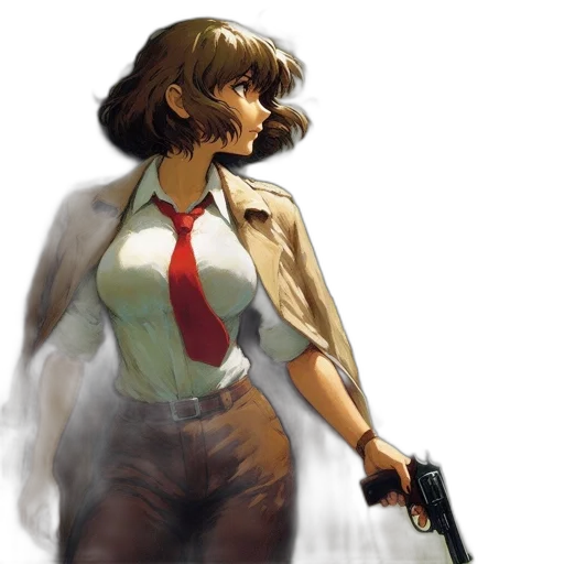 staff, jacket, weapon, concept art transparent PNG cut-out