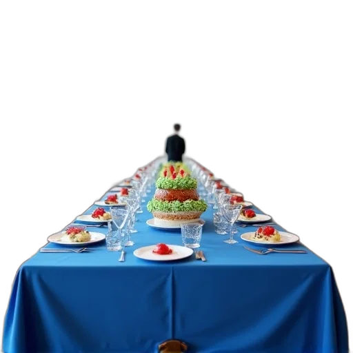 food, crown, staff, 3d render transparent PNG cut-out