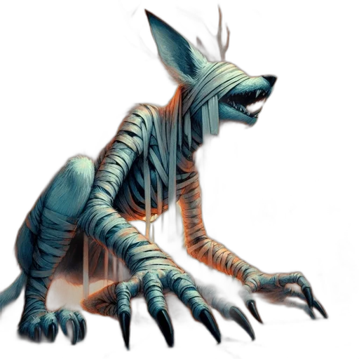 creature, animal, dragon, staff transparent PNG cut-out