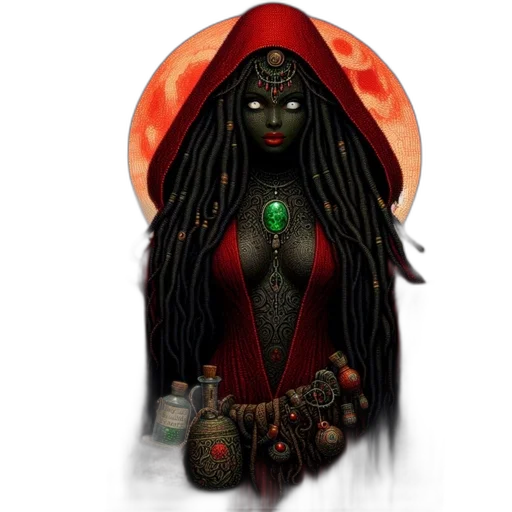 jewelry, mask, dress, staff transparent PNG cut-out