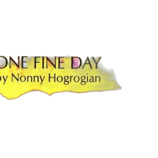cover, one, fine, day transparent PNG cut-out