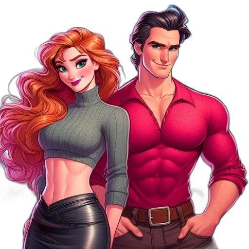 comic book art, concept art, cartoon, fantasy art transparent PNG cut-out