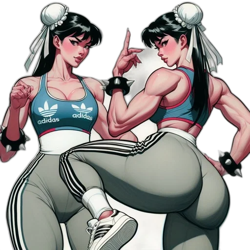 comic book art, concept art, cartoon, two transparent PNG cut-out