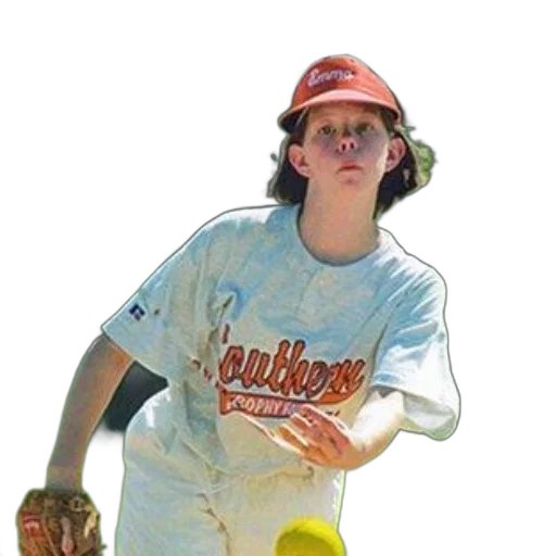young, person, white, baseball transparent PNG cut-out