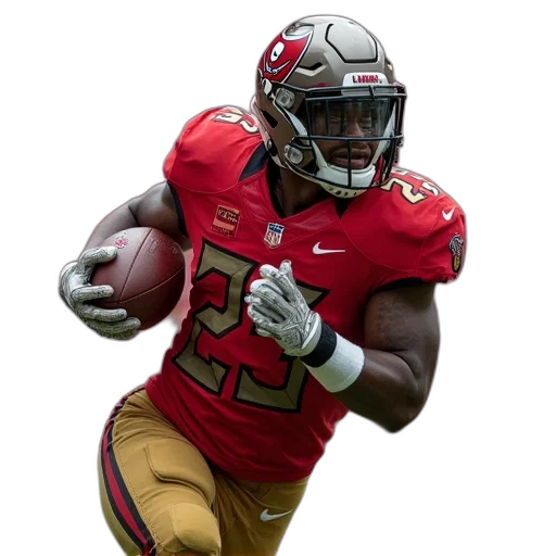 tampa, buccaneers, running, back transparent PNG cut-out