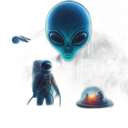 creature, robot, concept art, fantasy art transparent PNG cut-out