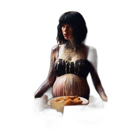 dress, food, photorealistic, concept art transparent PNG cut-out