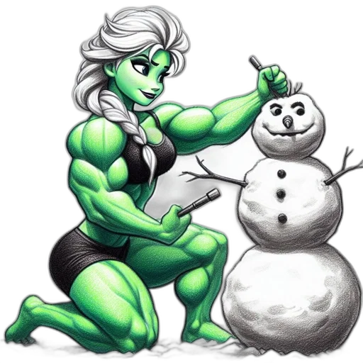 comic book art, concept art, cartoon, fantasy art transparent PNG cut-out