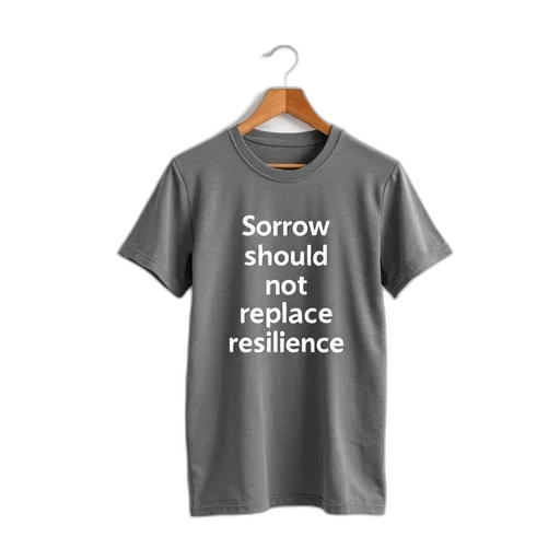 grey, t-shirt, phrase, sorrow transparent PNG cut-out