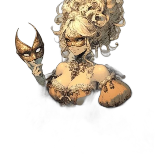 mask, crown, concept art, fantasy art transparent PNG cut-out