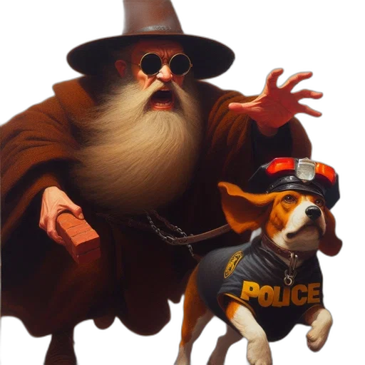 staff, animal, hat, concept art transparent PNG cut-out