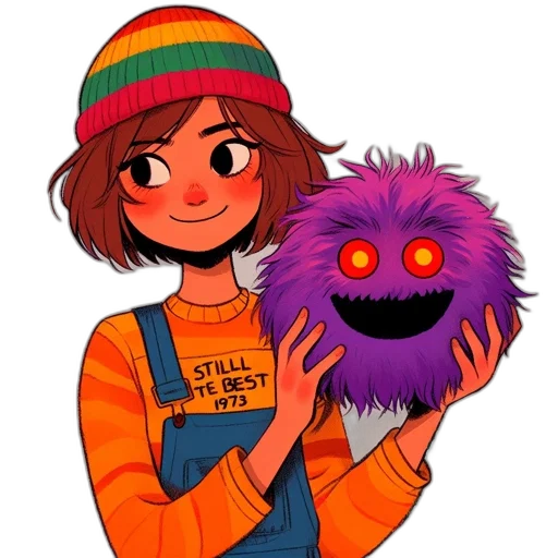 creature, hat, staff, mask transparent PNG cut-out